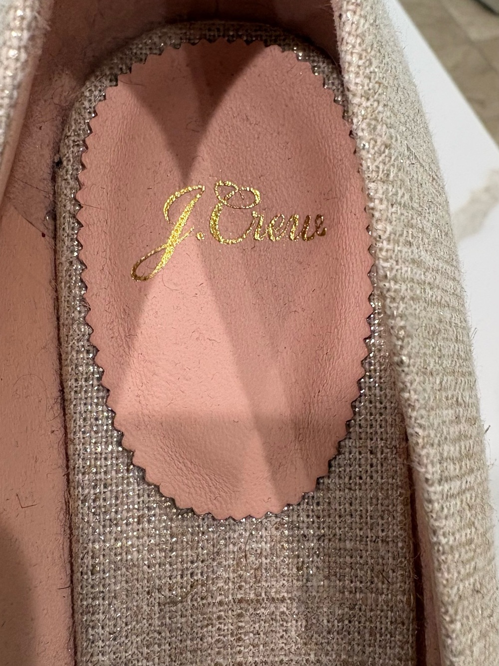 J. Crew Champagne Metallic Espadrille Wedge Pumps - Picture 2 of 4